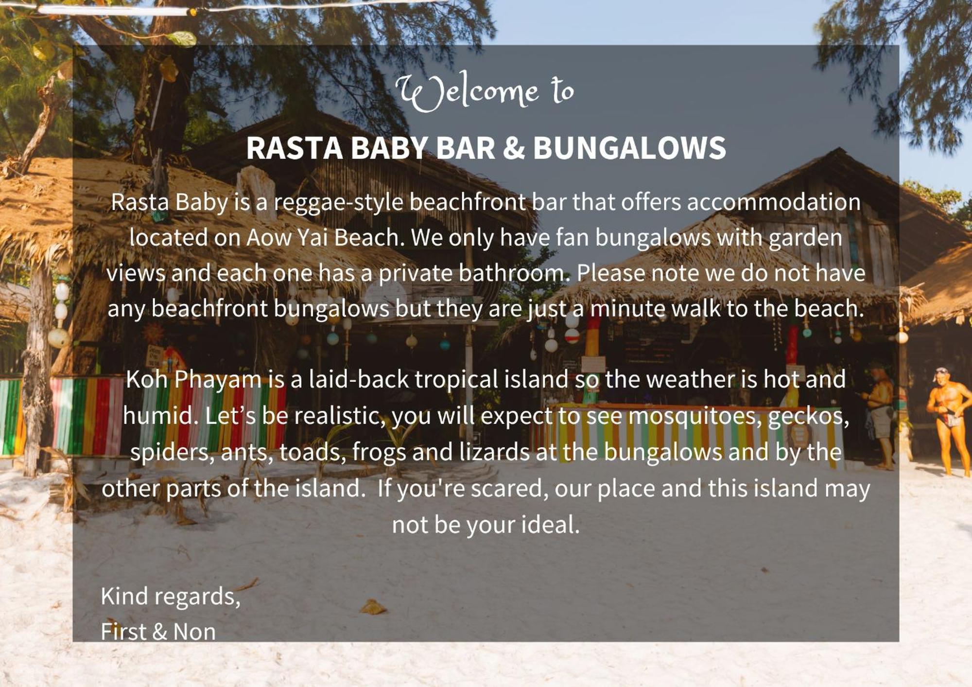 Rasta Baby Bar & Bungalows - Suitable For Young Travelers Ко-Паям Экстерьер фото